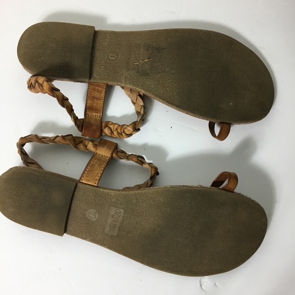 Unlisted Brown 10 Rope Ankle Strap Open toe Sandal - Picture 3 of 4